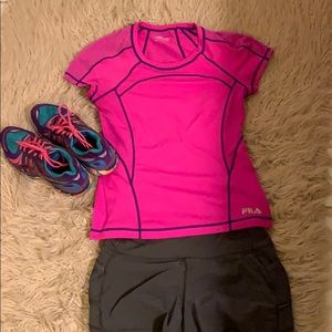 Hot pink Work out top